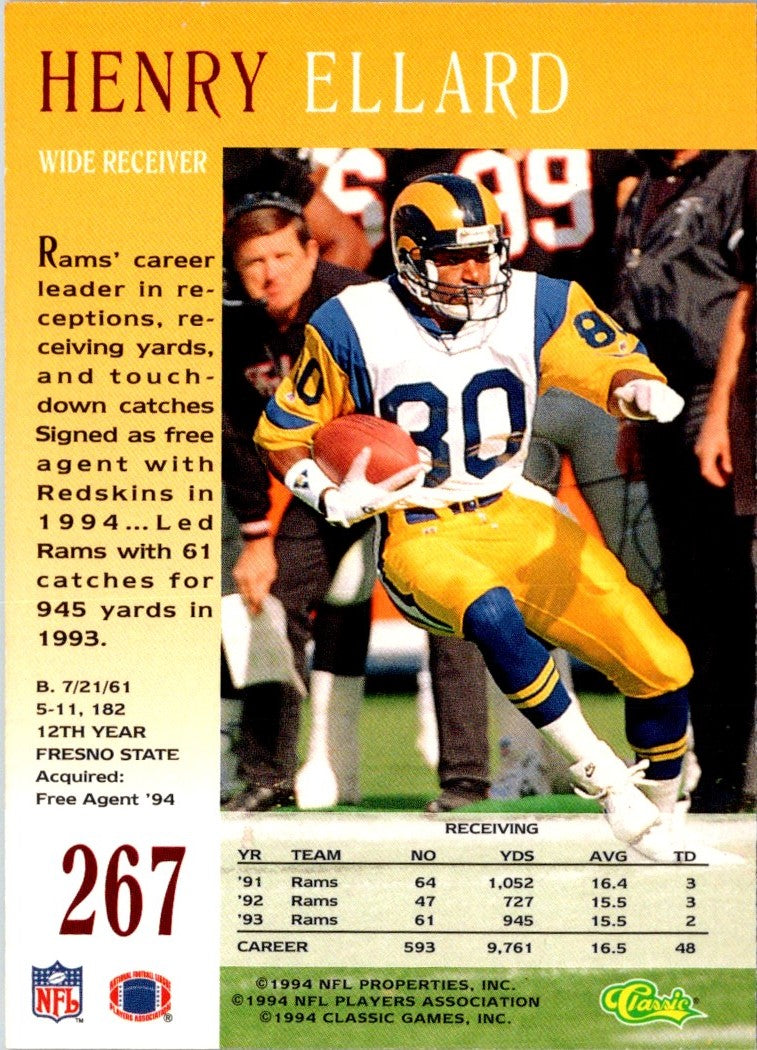 1994 Pro Line Live Henry Ellard