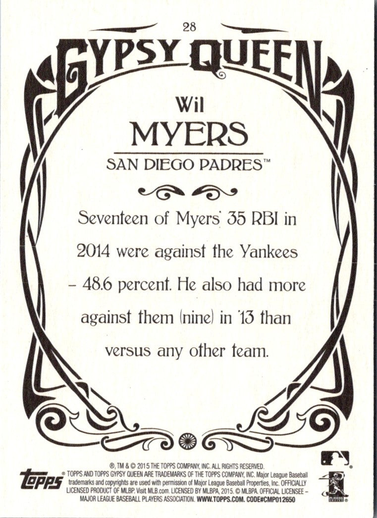 2015 Topps Gypsy Queen Wil Myers