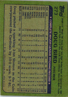 1982 Topps Doug Bird #273