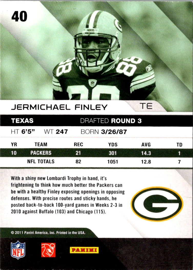 2011 Panini Absolute Memorabilia Jermichael Finley