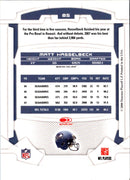 2008 Leaf Rookies & Stars Longevity Matt Hasselbeck