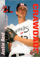 2000 Multi-Ad Hickory Crawdads Justin Reid