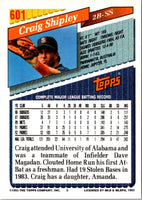 1993 Topps Craig Shipley #601