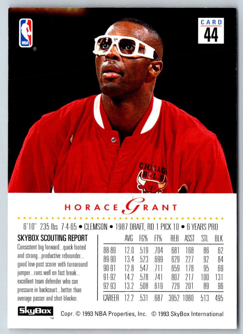 1993 SkyBox Horace Grant