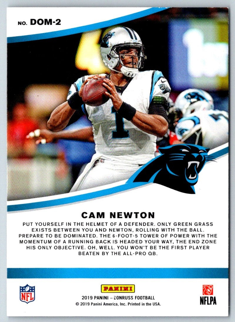 2018 Donruss Carolina Panthers Cam Newton