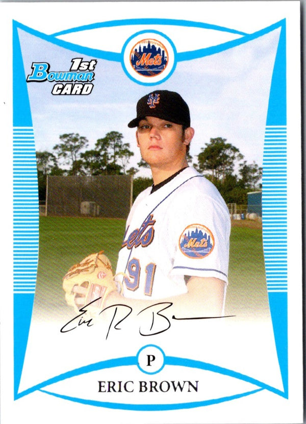 2008 Bowman Prospects Eric Brown #BP39