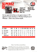 2000 Multi-Ad Hickory Crawdads Deivi Perez #23