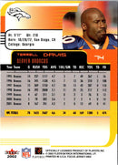 2002 Fleer Focus Jersey Edition Terrell Davis