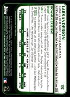 2011 Bowman Lars Anderson #192 Rookie