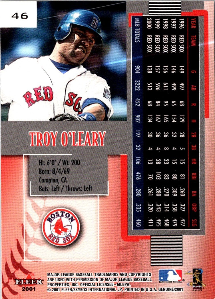 2001 Fleer Genuine Troy O'Leary