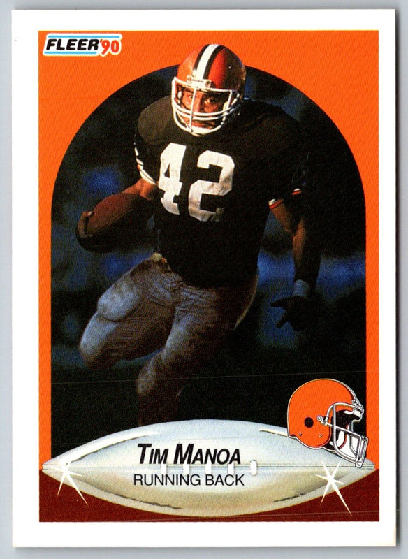 1990 Fleer Tim Manoa #53 Rookie