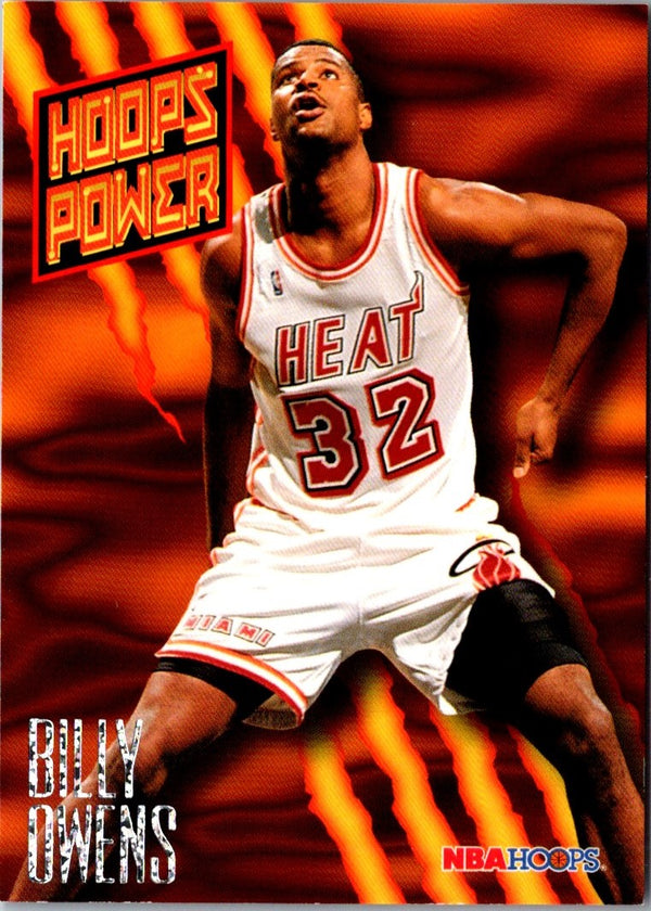 1994 Hoops Power Ratings Billy Owens #PR-28