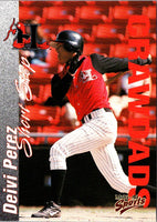 2000 Multi-Ad Hickory Crawdads Deivi Perez #23