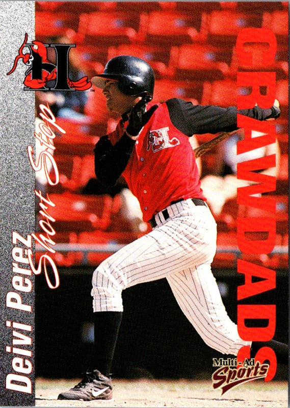 2000 Multi-Ad Hickory Crawdads Deivi Perez #23