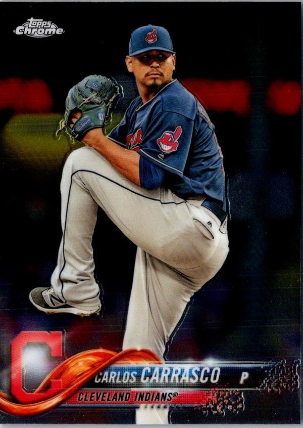 2018 Topps Chrome Carlos Carrasco #173