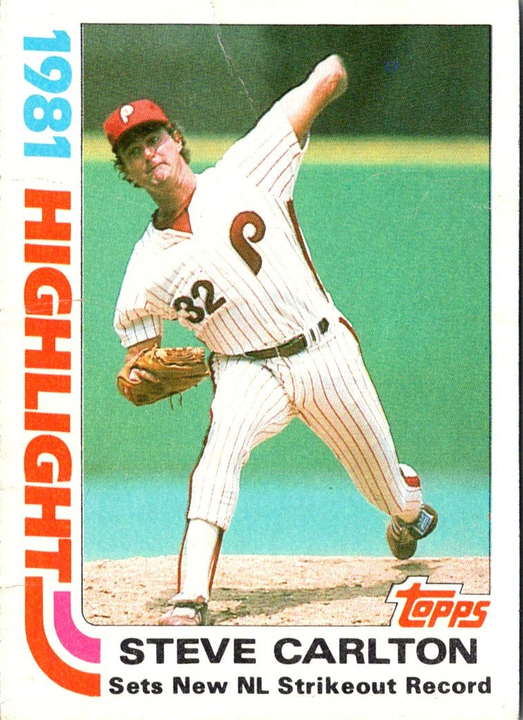 1981 Topps 1980 Strikeout Leaders - Len Barker/Steve Carlton