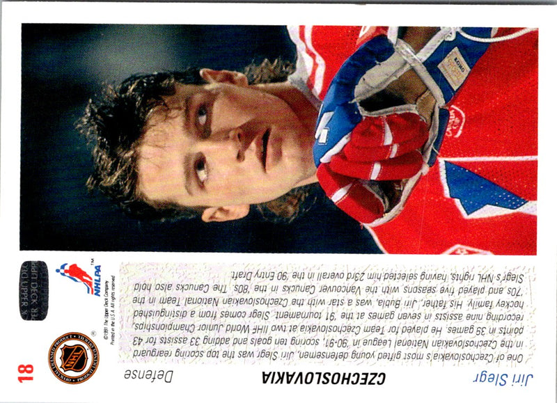 1991 Upper Deck Jiri Slegr