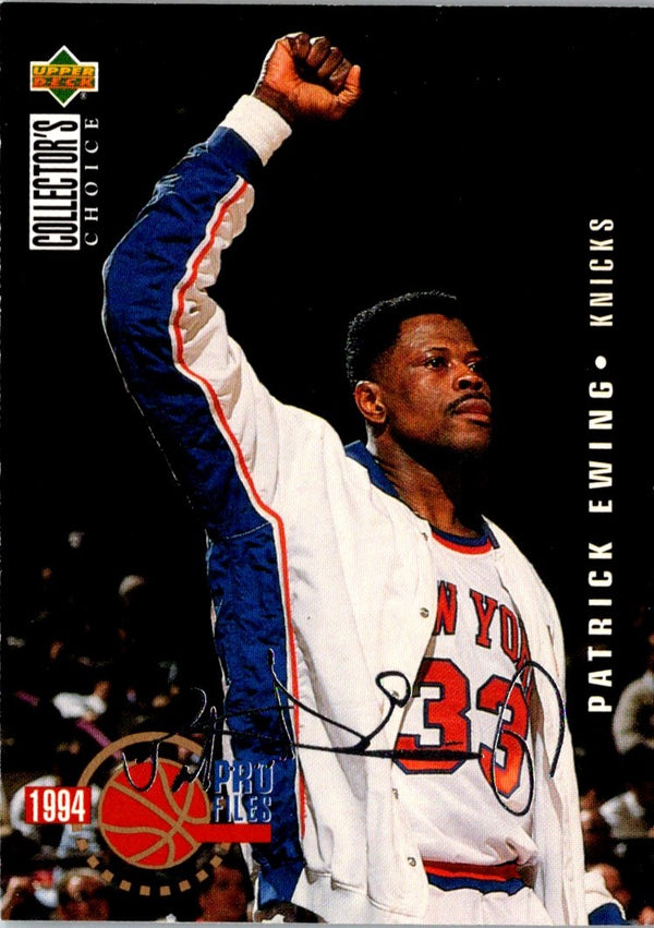 1994 Collector's Choice Silver Signatures Patrick Ewing #201