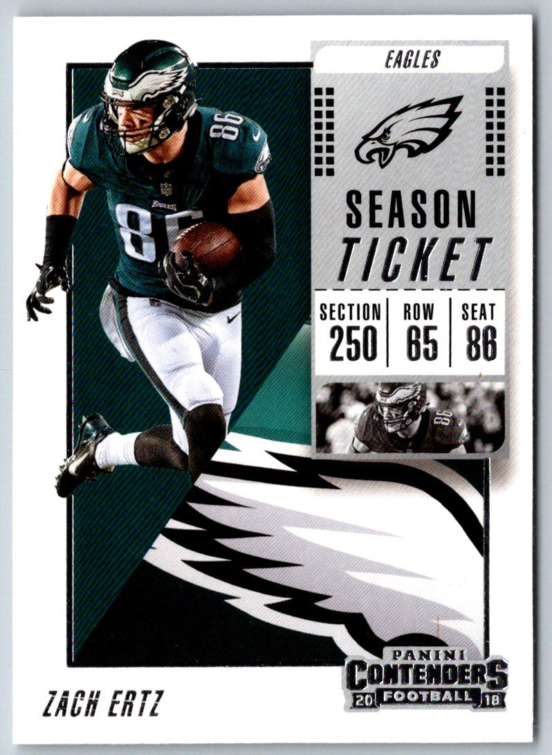 2018 Panini Contenders Zach Ertz