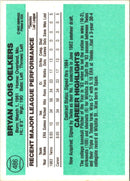 1984 Donruss Bryan Oelkers