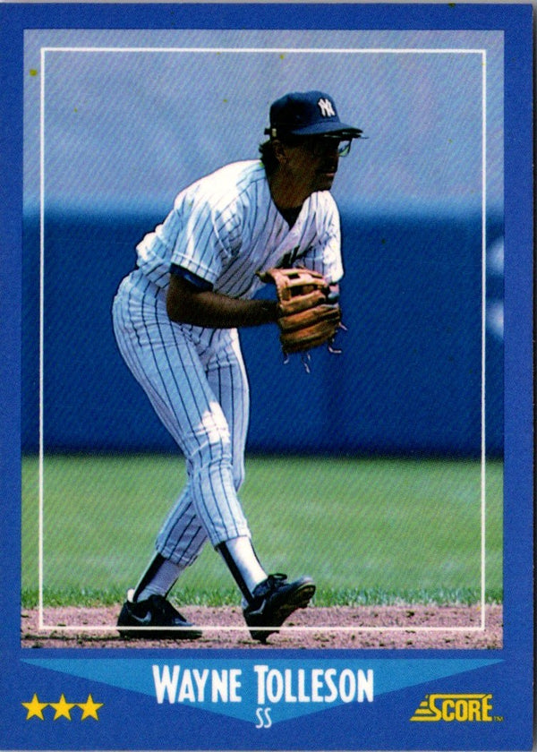 1988 Score Wayne Tolleson #117