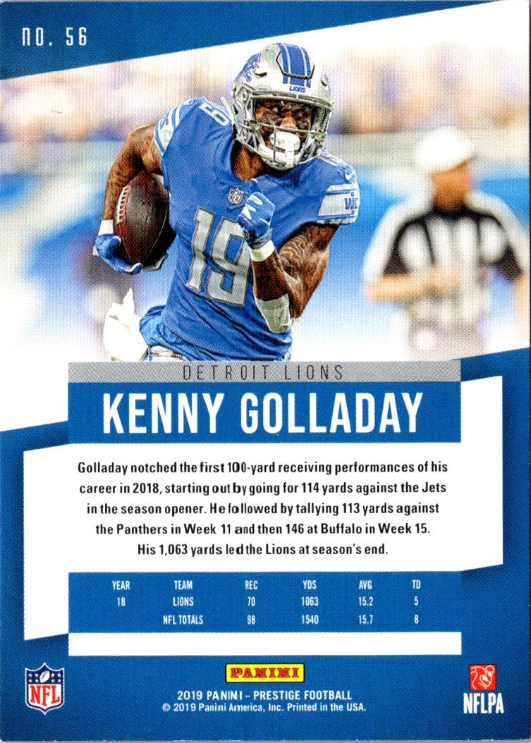 2019 Panini Prestige Kenny Golladay