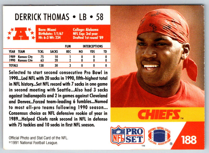 1992 Pro Set Power Derrick Thomas