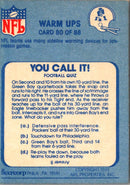 1981 Fleer Team Action Warm Ups