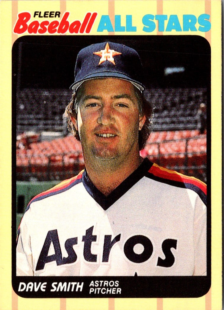 1989 Fleer Baseball All-Stars Dave Smith