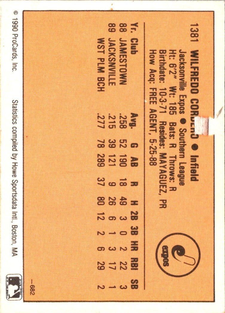 1990 CMC Wil Cordero