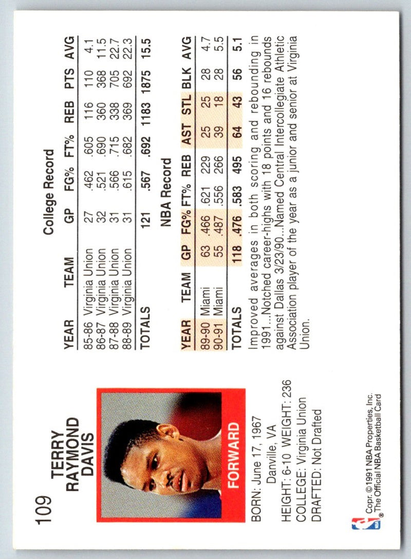 1991 Hoops Terry Davis