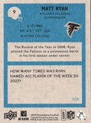 2009 Upper Deck Marion Barber/Tony Romo/Drew Brees/Reggie Bush/Michael Turner/Matt Ryan