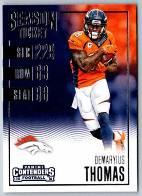 2016 Contenders Demaryius Thomas #66