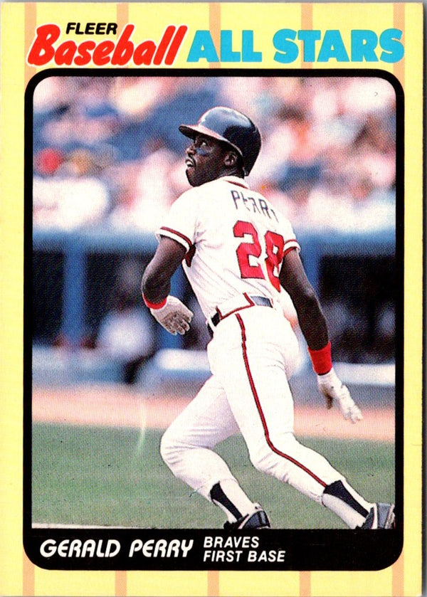 1989 Fleer Baseball All-Stars Gerald Perry #31