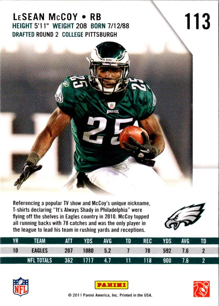 2011 Panini Certified LeSean McCoy