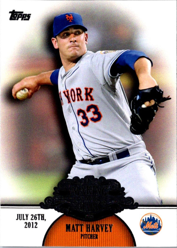 2013 Topps Update Making Their Mark Matt Harvey #MM-32