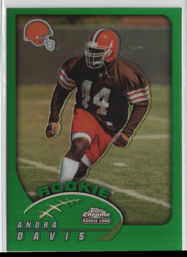 2002 Topps Chrome Andra Davis #251 Rookie Refractor