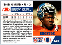 1990 Proset Bobby Humphrey #140