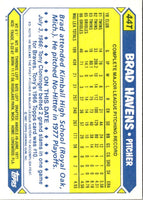 1987 Topps Traded Brad Havens #44T