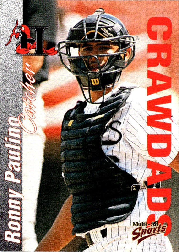 2000 Multi-Ad Hickory Crawdads Ronny Paulino