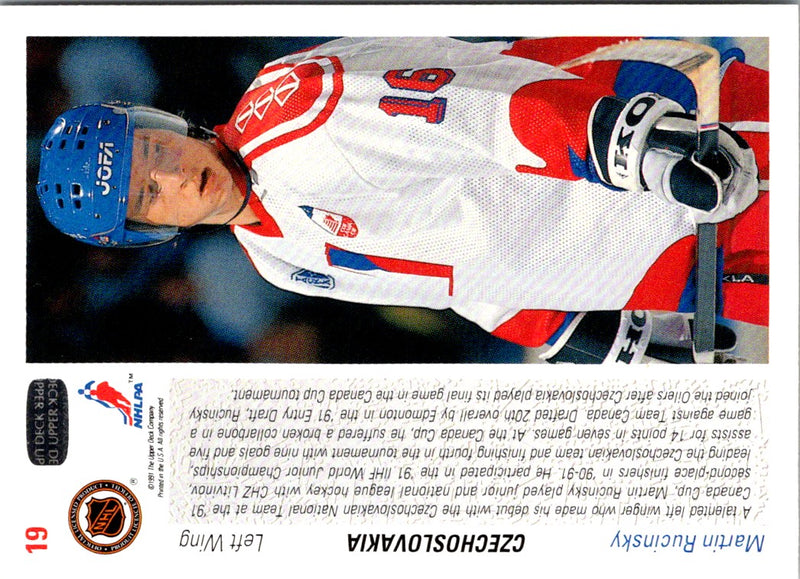 1991 upper deck Martin Rucinsky