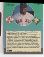 1991 Fleer Checklist: Athletics/Pirates/Reds/Red Sox #714
