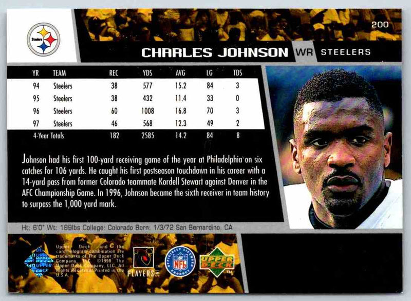 1998 Upper Deck Charles Johnson