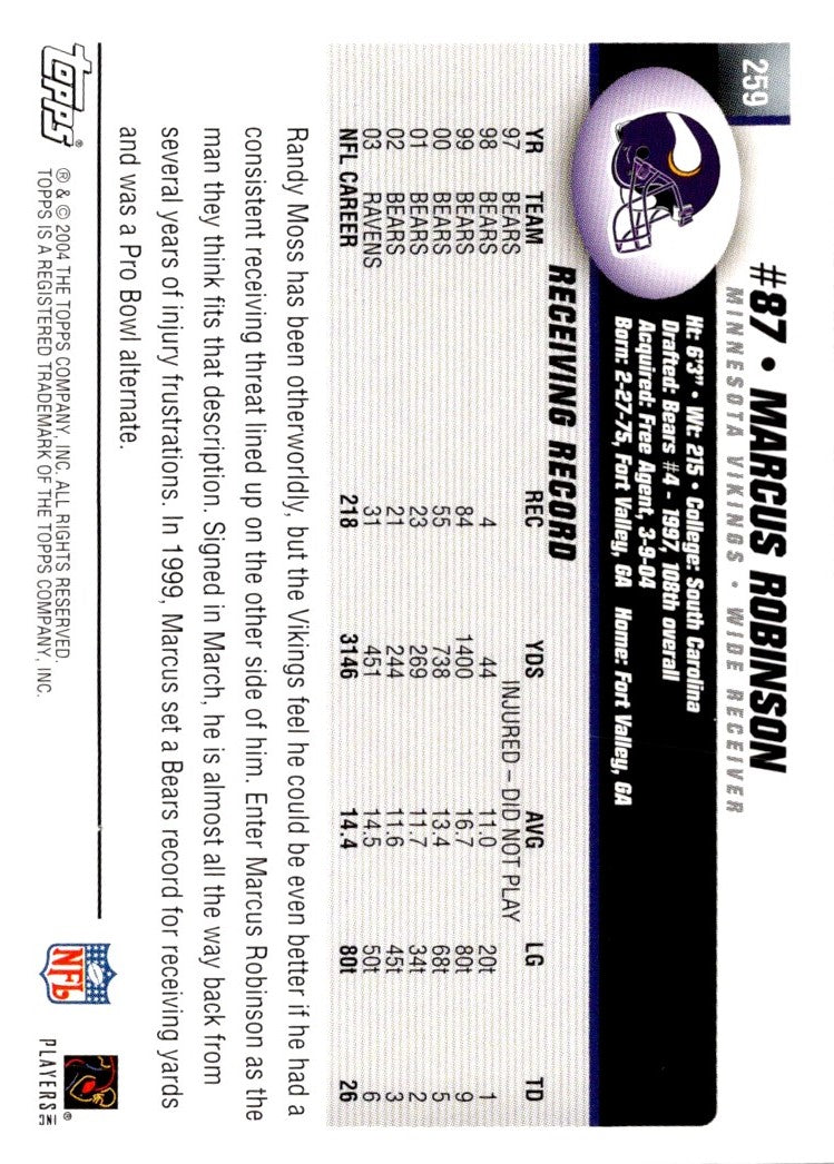 2004 Topps Marcus Robinson