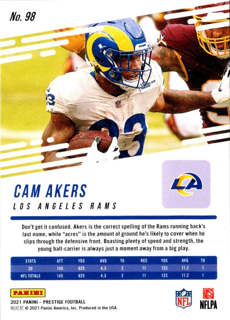 2021 Panini Prestige Cam Akers