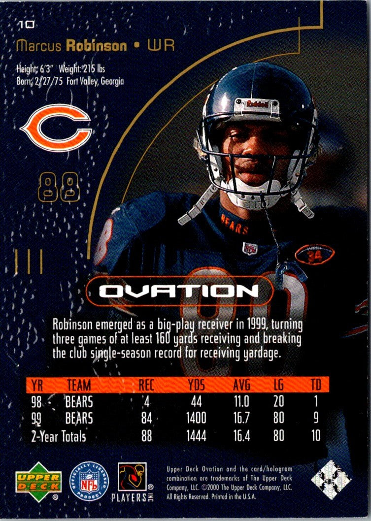 2000 Upper Deck Ovation Marcus Robinson