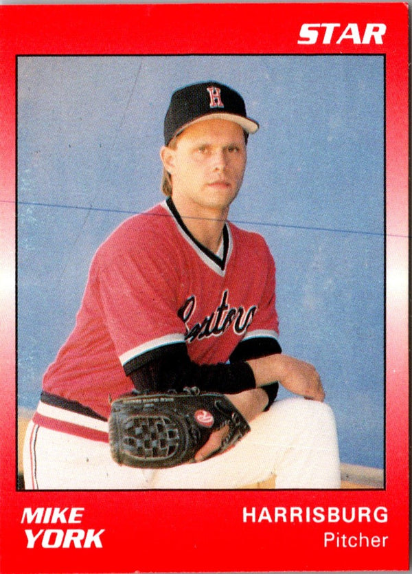1989 Star Harrisburg Senators Platinum Mike York #21