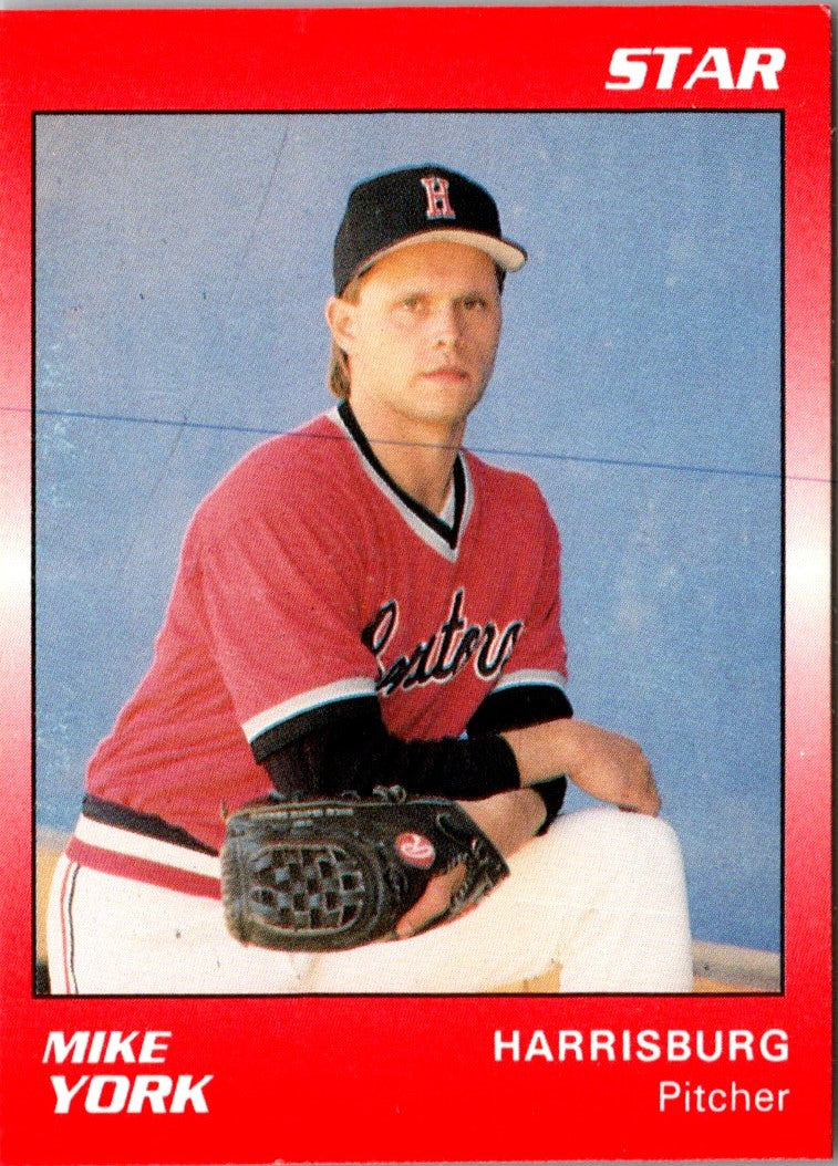 1989 Star Harrisburg Senators Platinum Mike York