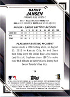 2019 Bowman Platinum Danny Jansen #14 Rookie