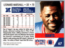 1991 Pro Set Leonard Marshall